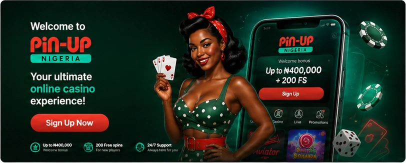 Pin Up Casino Nigeria website overview
