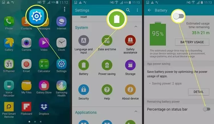How to Show Battery Percentage on Samsung Phones