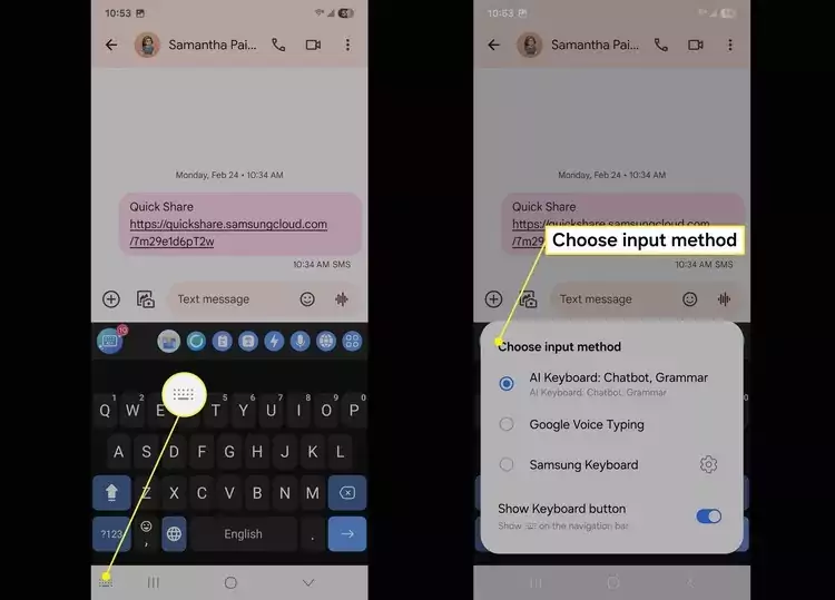 How to Switch Keyboards on Samsung