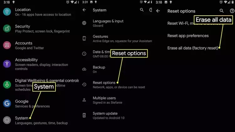 How to Reset an Android Device