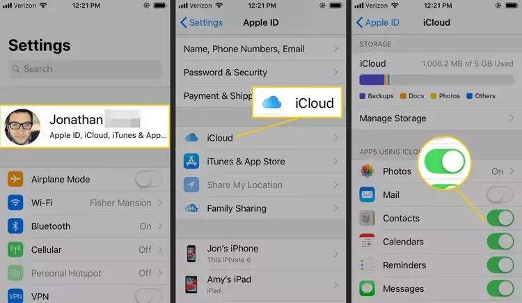 With iCloud